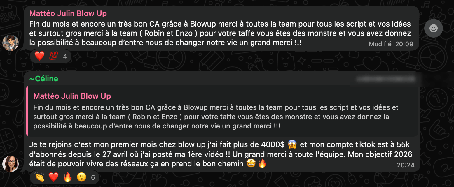 Message de Matteo