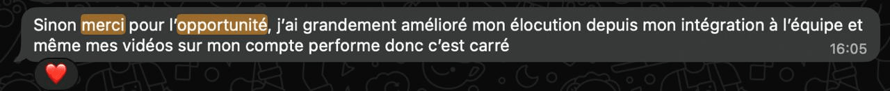 Message de Un membre