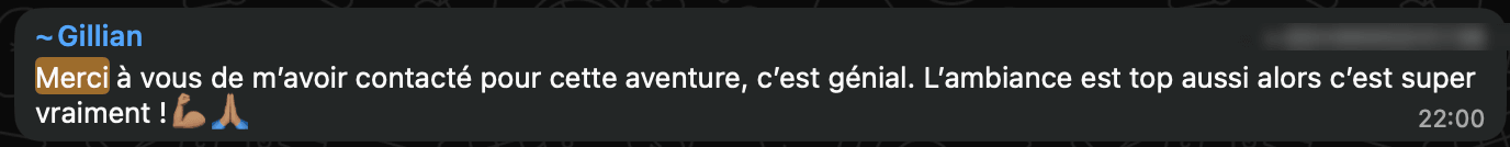 Message de Gillian