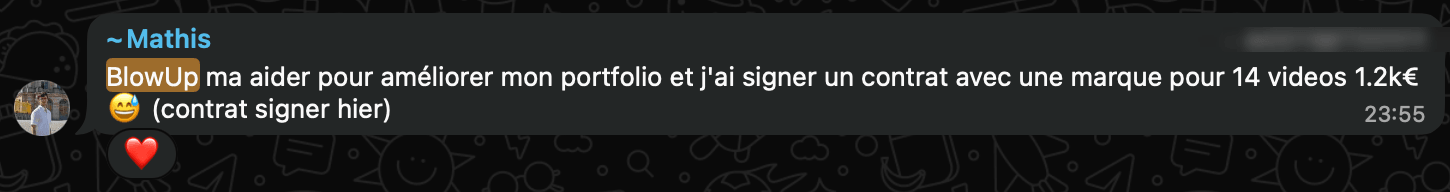 Message de Mathis