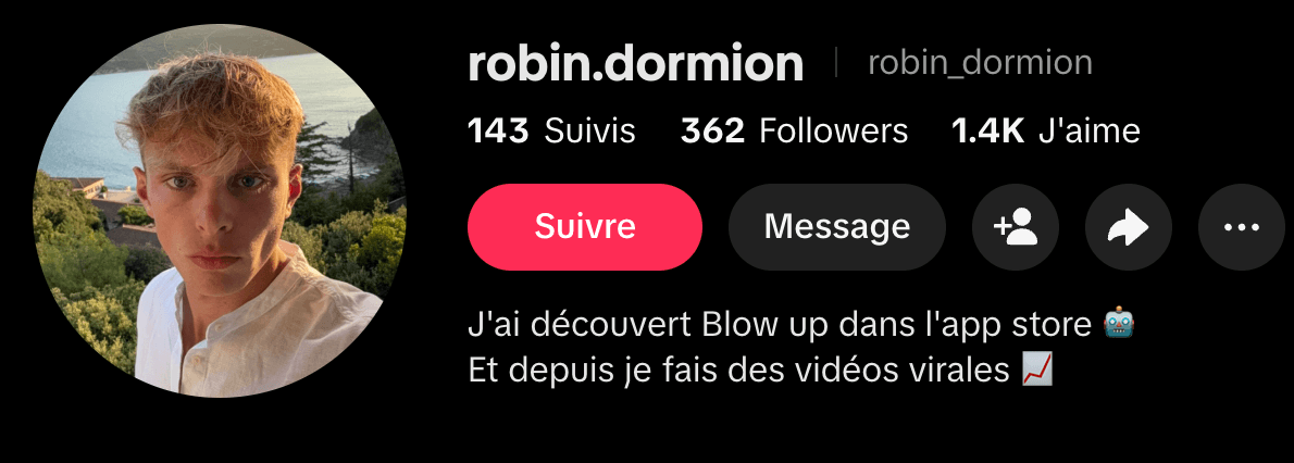 Capture d'un compte au départ